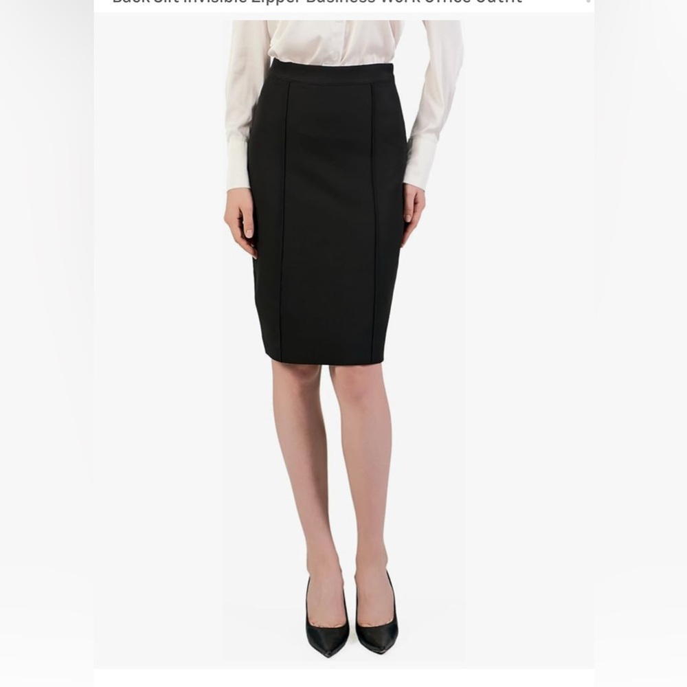 Elegant Black Pencil Skirt